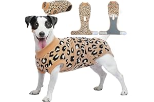 Kuoser Combinaison de Récupération Chirurgicale pour Chien, Chemise de Récupération Après Chirurgie pour Blessures Abdominales et Maladies de la Peau, Alternative au Collier et au Cône E