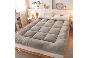 GTYUNZP Extra Thick Futon Mattress Traditional Japanese Floor Tatami Mat Foldable Roll Up Bed Camping Sleeping Pad For Guest Couch Dormitory (Color : Grey, Size : 60x120cm)