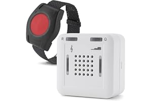 ELDAT - Mobiler Hausnotruf mit Notrufsendern und Quittierungsfunktion - Notrufknopf für Senioren - RS16 mit Armbandsender RT26
