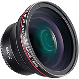 Neewer, obiettivo 58 mm con grandangolo e zoom 0,43X per messa a fuoco nitida, per Canon EOS Rebel 700D 650D 600D 550D 500D 450D 400D 350D 100D (T5i T4i T3i T2i T1i XSi XTi XT Sl1) e fotocamere DSLR