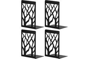 INNÔPLUS Serre Livre, Cale Livre en Métal, Serre Livres Noir, Serre-Livres, Innovant Presse Livre(Le Noir 2 Paire)- Bloc Livre pour Enfants, Bureaux, Écoles, Salons, Librairie et Bibliothèque