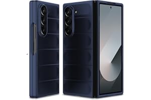 BonYonka Funda para Samsung Galaxy Z Fold 6, Funda de Silicona Resistente a Golpes y Arañazos, Forro de Microfibra Suave, Funda Integral con Protección para La Cámara, Azul
