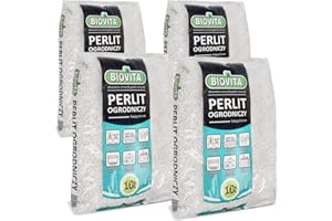 Pullmer Perlite für Pflanzen 40L - 4 Stück à 10L - Korngröße 3-6mm - Fristlos haltbar