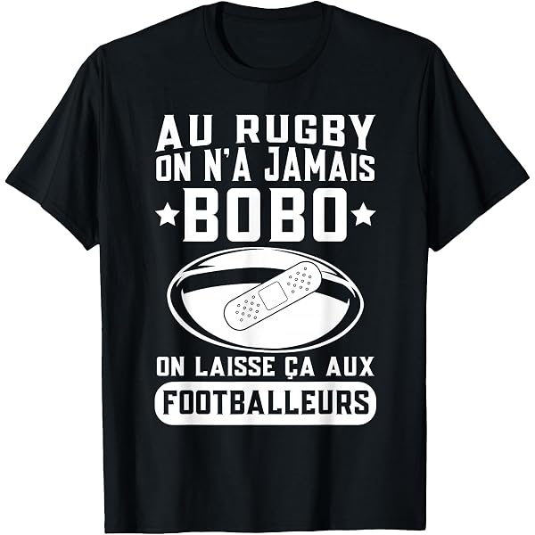 T-shirt Humour Rugby "Je Ne Suis Pas Parfait Mais Je Suis Rugbyman" - Neuf
