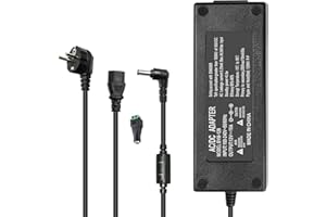 SUBOSI Transformateur d'alimentation 10A Adaptateur Secteur DC12V 120W pour Bandes de Bande LED Bande de lumière LED caméra CCTV, Lecteur DVD, écran 12V, imprimante, écran LCD TFT