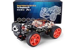 SUNFOUNDER Smart Video Car Kit V2.0 do Raspberry Pi 4 model B 3B + 3B robot, zestaw do montażu z graficznym programowaniem wizualnym, zdalnym sterowaniem, elektronicznym robotem