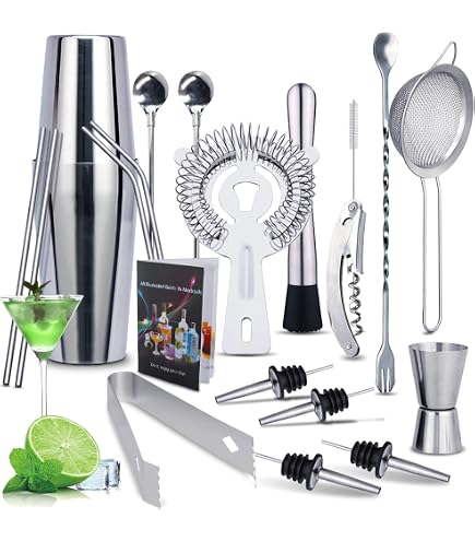 Sosayet Cocktail Shaker Set – 3-teiliges Barkeepe Produktbild-Vorschau 12