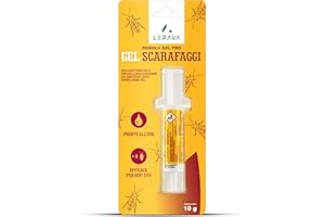 LERAVA® Gel scarafaggi e blatte [PRONTO ALL'USO] - 10g - Insetticida scarafaggi contro tutte le specie di scarafaggi - Esca scarafaggi per interno - scarafaggi disinfestazione casa - anti scarafaggi