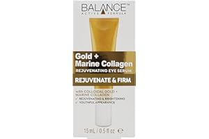 Balance Active Formula Gold and Marine Collagen Rejuvenating Eye Serum (15 ml) - Absorbs Fast and Pleasantly Refreshes the Skin to Reduce the Appearance of Fine Lines and Wrinkles