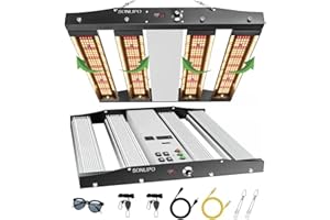 Sonlipo SPC2500 LED Grow Lights, 3 Types de lumière de Croissance à Spectre Complet 250W, Couverture de 4x4 pi avec 1220 Lampes de Culture à LED Samsung pour Plantes d'intérieur