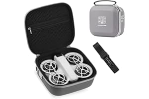 Flymile Tasche für DJI Neo Fly More Combo, Koffer Reisetasche für DJI Neo Drohne Wasserdichtes Tragetasche Protection Akku Zubehör(Grau)
