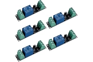 PODAZZ 5pcs 3V Relay Power Switch Board 1 Channel Optocoupler Relay Module Isolated Drive Control Board for ESP8266 Development Board