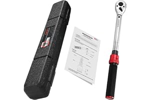 UYECOVE Torque Wrench 3/8 Inch Drive Click 10-60Nm/7.4-44.3FT.LB, 3/8 Inch Torque Wrench 72-Tooth, Torque Wrench for Bicycle & Motorcycle