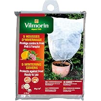 6 Capuchons De Protection Hivernale Pour Plantes - Tissu Non Tissé Blanc 17 G/m² - 0,8 X 0,7 M - Résistant Aux UV, Perméable