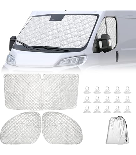 Copertura Totale Per Parabrezza VW T5/T6 – Tessuto Oxford 420D, Antigelo E AntiSole
