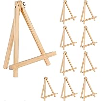 ANBOXIT Porta Piatti Da Esposizione In Legno - Piedistallo Reggi Piatti Da Esposizione, Cavalletto Porta Foto Ed Espositore Elegante - 10,2 Cm - Foto 7