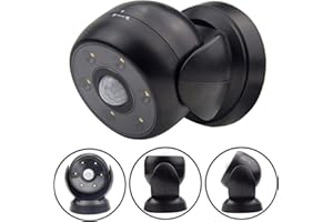 BIGLIGHT Wireless Motion Sensor Floodlight - Outdoor Spotlight, 200 Lumens, Waterproof, Rotatable Wall Light for Driveway, Hallway