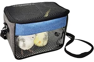 Meijunter Haustier Papageien Rucksack Tragekäfig Outdoor Travel Atmungsaktiver Träger Vogel Canary Transporttasche Vogelbedarf
