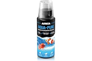 ARKA Aclarador de Agua Acuario 118 ml Aqua-Pure – Elimina turbidez y residuos – Agua cristalina en acuarios Dulces y Marinos – 100% biológico con bacterias filtrantes – Seguro para Plantas