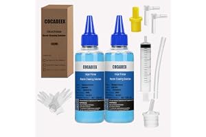 COCADEEX Rengöringssats till skrivare, kompatibel med Epson, Canon, Hp, Brother, Lexmark bläckstråleskrivare – 200 ml, munsty