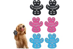 VALFRID Protecteur de Patte de Chien Robuste Anti-dérapant 40 pièces,Auto-adhésif résistant Chien Chaussures Bottillons Chaussettes pour Remplacer Multicolore XXXL