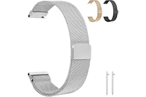 OFFCUP Cinturino per Orologio, Cinturino in Acciaio Inossidabile, 22 20mm Cinturino a Sgancio Rapido, Orologio Cinturini Maglia Milanese, Cinturino Orologio in Maglia per Uomo e Donna