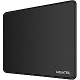 Mouse Pad Black for PC - Greatril Small Mouse Mat for Computer/PC/Laptop Anti-Slip Rubber Base Smooth Surfaces 280 x 220 x 3m