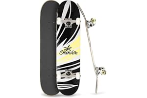 Crandon Skate Principiantes y Profesionales Skateboard Completo | Monopatínes | Patinetes | Madera Arce Canadiense 7 Capas. Disponible Tres Medidas 7,75 | 8 | 8,25 Pulgadas