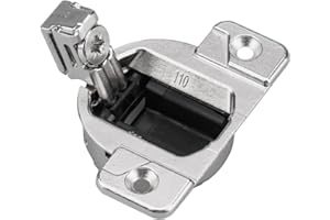 QUINI Lot de 8 charnières d'armoire de rechange Blum 110, modèle 30.310-11.02, Blum 110 degrés à visser sur charnières compactes à 33 pour portes d'armoire, sans plaque de montage ni vis