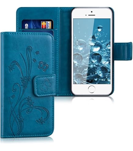Leder-Klapphülle Für IPhone 6/6S Mit Magnetverschluss, Kartenfach & Ständerfunktion – Weinrot