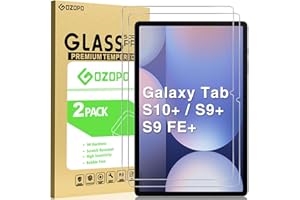GOZOPO Protection Écran pour Samsung Galaxy Tab S9 Plus / S9 FE Plus/Tab S10 Plus 12.4 Pouces Tablette, Anti-Rayures Film en Verre Trempé