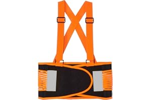 AMAZONCOMMERCIAL Amazon Commercial Cinturón de soporte de espalda ajustable para trabajo, talla M