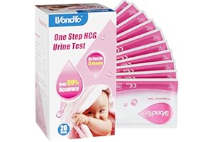 Wondfo Test de Grossesse Précoce bandelettes 20 tests HCG de 10 mIU/ml Détection précoce fiable 6 jours avant le retard de vos règles Pregnancy Test