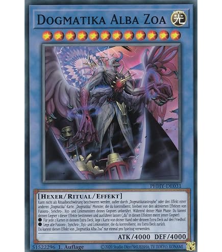 Yu-Gi-Oh! PHHY-EN055 Dogmatikamatrix Super Rare 1st Edition Card - English  TCG