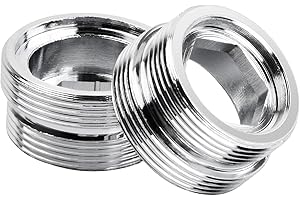 Xzeemo 2 szt. Adapter do kranu z gwintem męskim, metalowe złącze do napowietrzacza, aluminiowy metalowy adapter do oczyszczania wody (M20-M22)
