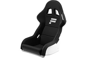 Fanatec ClubSport GT Sim Siège Baquet de Course – Rigide et Durable, Coque Renforcée de Fibres, Mousse Rembourrée, Tissu Respirant, Support Lombaire – Blanc