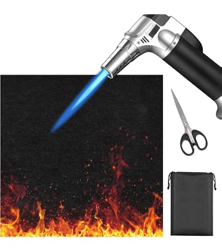Tapis Anti Feu 50x30cm - Tapis De Protection Soudage Ignifuge Résistant Jusqu'à 800°C Feutre Carbone