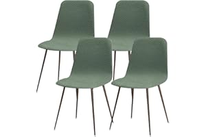 ‎LYDEVO Lydevo Chair Covers, Set of 4, Dining Room Stretch Chair Covers for Dining Room Chairs, Universal, Washable Cover, Scandinavian Chair Cover for Kitchen Chairs, Hotel, Banquet, Diagonal #Turquoise