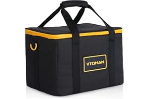 VTOMAN Sac de transport pour Powerstation Jump 600X portable noir (Jump 600X non inclus)