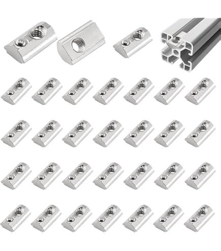 Dadi Scanalati A T M8 - 30 Pezzi Con Sfera Scorrevoli Per Profili In Alluminio - Foto 11