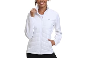 MoFiz Chaquetas para Mujer Chaqueta Softshell Forro Polar Ligera Abrigo Acolchado Mujer Plumon Otoño Invierno con Cremallera