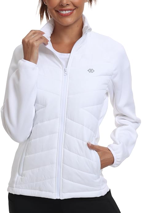 Doudoune Légère Femme - Veste Matelassée Coupe-Vent - Pliable - Sans Capuche - Élégante Et Confortable - Grandes Tailles