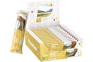 Powerbar True Organic Oat Bar Banana-Hazelnut 16x40g - 100% biologique + 100% végétal + climatiquement neutre