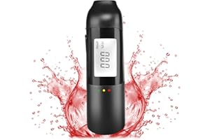 Reeye Etilometro Portatile Certificato, Preciso della Polizia con Display LCD Digitale, Boccagli Non Necessari, Etilometro per Uso Personale e Professionale