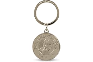 RG ROLAND GARROS Logotipo Llavero, Unisex Adulto, Gris, Talla única