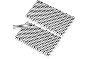 ASFINS Spina Centraggio 5mm, 24pz Perni di Centraggio Spine Perno di Posizionamento in 304 Acciaio Inox per Posizionamento e Collegamento Preciso di Prodotti in Legno (M5 x 30)