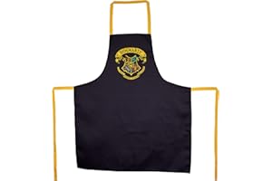 SD TOYS - Delantal Escudo Hogwarts Harry Potter Negro Talla Única