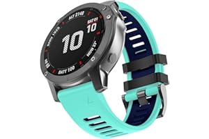 MYSNBKN Pulsera de Silicona Compatible con Fenix 7X/Fenix 6X Pro/Fenix 5X Correa, 26mm Pulsera de Repuesto Liberación Rápida para Fenix 5X Plus/Fenix 6X/Fenix 3/Fenix 3HR