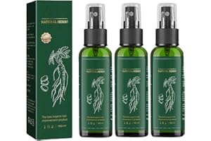 OWSEN KORTIN Red Ginseng Hair Regeneration Spray | Hyungang Korea Ginseng Hair Regrowth Serum Spray | Ginger Hair Growth Spray Serum,Hair Regrowth Essence for Men Women Hair Loss and Hair Regrowth (3pcs)