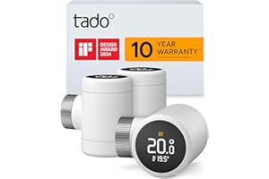 tado° Smart Radiator Thermostat X – Trio Pack, Heating Control via App and Smart Speaker (Alexa, Siri, Google Assistant), Save Heating Costs, DIY Installation